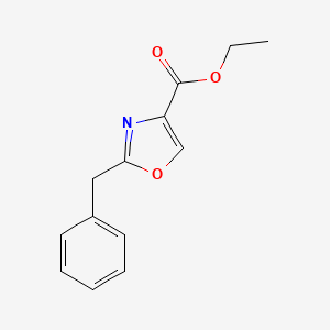 molecular formula C13H13NO3 B8809729 Ethyl 2-benzyloxazole-4-carboxylate 
