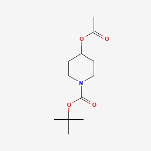 molecular formula C12H21NO4 B8809755 Tert-butyl 4-acetoxypiperidine-1-carboxylate CAS No. 850452-53-8