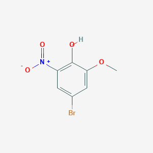 molecular formula C7H6BrNO4 B8809826 4-Bromo-2-methoxy-6-nitrophenol 