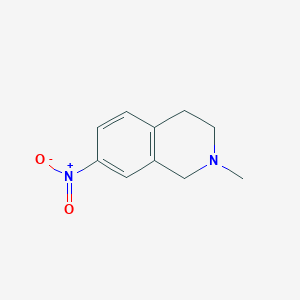 molecular formula C10H12N2O2 B8809832 2-Methyl-7-nitro-1,2,3,4-tetrahydroisoquinoline 