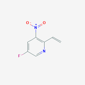 5-Fluoro-3-nitro-2-vinylpyridine