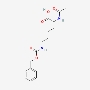 molecular formula C16H22N2O5 B8809902 2-Acetamido-6-(phenylmethoxycarbonylamino)hexanoic acid 