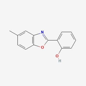molecular formula C14H11NO2 B8809920 2-(5-Methylbenzo[d]oxazol-2-yl)phenol CAS No. 35875-76-4
