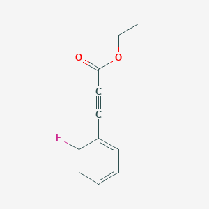molecular formula C11H9FO2 B8809931 Ethyl 3-(2-fluorophenyl)prop-2-ynoate CAS No. 58686-74-1