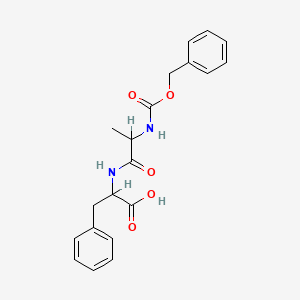 molecular formula C20H22N2O5 B8809945 3-Phenyl-N-(N-((phenylmethoxy)carbonyl)-L-alanyl)-L-alanine 