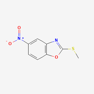 molecular formula C8H6N2O3S B8809964 2-(Methylthio)-5-nitrobenzo[d]oxazole 