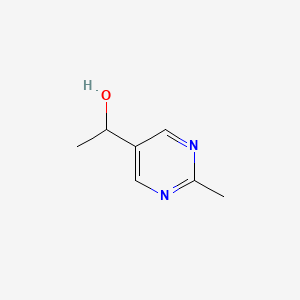 molecular formula C7H10N2O B8809974 1-(2-Methylpyrimidin-5-yl)ethanol 