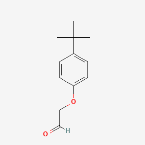 molecular formula C12H16O2 B8809991 Acetaldehyde, [4-(1,1-dimethylethyl)phenoxy]- CAS No. 72928-50-8