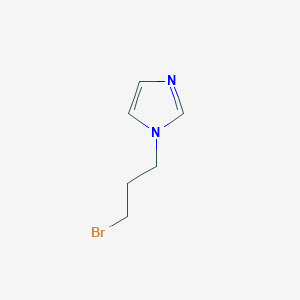 molecular formula C6H9BrN2 B8810035 1-(3-Bromopropyl)-1H-imidazole 