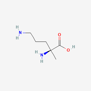 molecular formula C6H14N2O2 B8810050 L-Ornithine, 2-methyl- CAS No. 48047-95-6