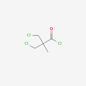 molecular formula C5H7Cl3O B8810065 3-Chloro-2-(chloromethyl)-2-methylpropanoyl chloride CAS No. 4301-04-6