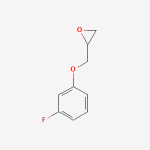 molecular formula C9H9FO2 B8810071 2-[(3-Fluorophenoxy)methyl]oxirane 