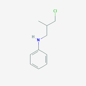 molecular formula C10H14ClN B8810075 N-(3-chloro-2-methylpropyl)aniline CAS No. 87873-73-2