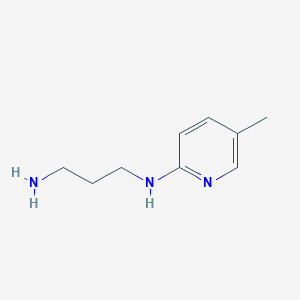 molecular formula C9H15N3 B8810146 N-(3-aminopropyl)-5-methylpyridin-2-amine 
