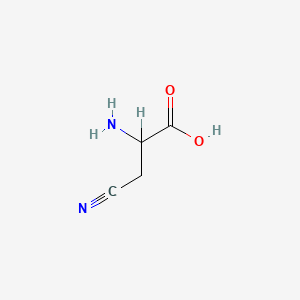 molecular formula C4H6N2O2 B8810155 3-Cyanoalanine CAS No. 923-01-3