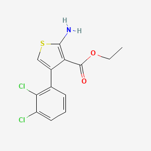 molecular formula C13H11Cl2NO2S B8810166 Ethyl 2-amino-4-(2,3-dichlorophenyl)thiophene-3-carboxylate 