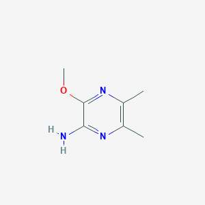 molecular formula C7H11N3O B8810280 3-Methoxy-5,6-dimethylpyrazin-2-amine 