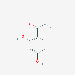 molecular formula C10H12O3 B8810287 1-(2,4-Dihydroxyphenyl)-2-methylpropan-1-one CAS No. 29048-54-2