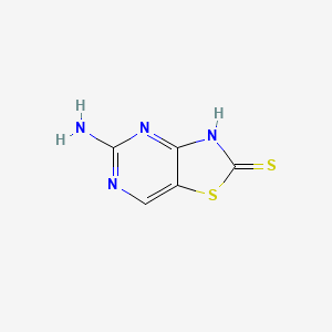 molecular formula C5H4N4S2 B8810309 5-Aminothiazolo[4,5-d]pyrimidine-2(3H)-thione 