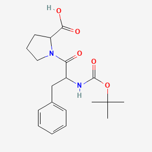 molecular formula C19H26N2O5 B8810314 N-(tert-butoxycarbonyl)phenylalanylproline 