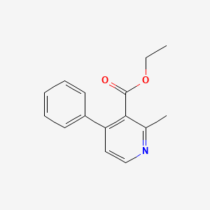 molecular formula C15H15NO2 B8810327 Ethyl 2-methyl-4-phenylnicotinate CAS No. 61209-74-3