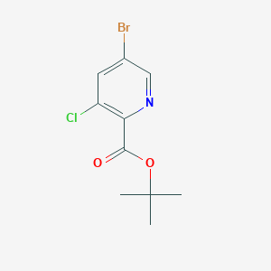 B8810374 tert-Butyl 5-bromo-3-chloropicolinate CAS No. 1335056-20-6