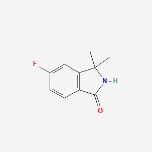 molecular formula C10H10FNO B8810421 5-Fluoro-3,3-dimethylisoindolin-1-one 