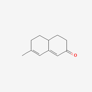 molecular formula C11H14O B8810457 7-Methyl-4,4a,5,6-tetrahydro-2(3H)-naphthalenone CAS No. 34545-88-5