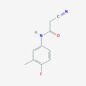 2-cyano-N-(4-fluoro-3-methylphenyl)acetamide