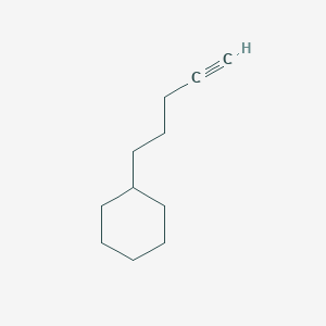 molecular formula C11H18 B8810510 5-Cyclohexyl-1-pentyne CAS No. 5963-75-7