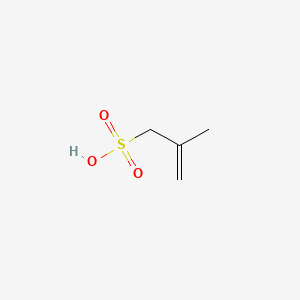 molecular formula C4H8O3S B8810665 2-Methylprop-2-ene-1-sulfonic acid CAS No. 3934-16-5