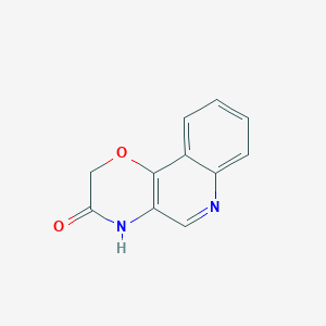 molecular formula C11H8N2O2 B8810707 2H-[1,4]Oxazino[3,2-c]quinolin-3(4H)-one 