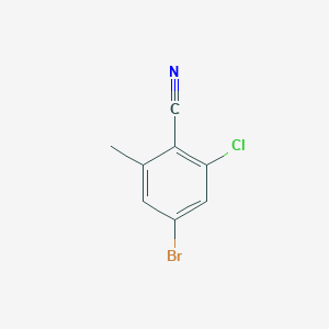 molecular formula C8H5BrClN B8810756 4-Bromo-2-chloro-6-methylbenzonitrile CAS No. 877149-06-9