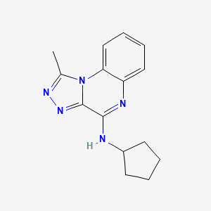 B8810782 N-cyclopentyl-1-methyl-[1,2,4]triazolo[4,3-a]quinoxalin-4-amine CAS No. 113181-12-7