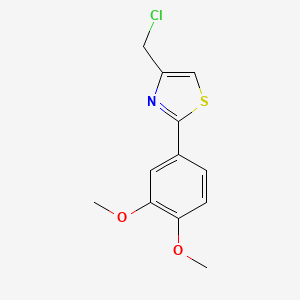 B8810926 4-(Chloromethyl)-2-(3,4-dimethoxyphenyl)-1,3-thiazole CAS No. 55315-32-7