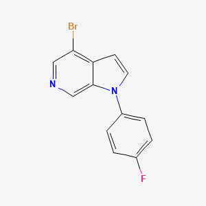 molecular formula C13H8BrFN2 B8810933 4-Bromo-1-(4-fluorophenyl)-1H-pyrrolo[2,3-c]pyridine 