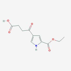 molecular formula C11H13NO5 B8810952 4-[5-(ethoxycarbonyl)-1H-pyrrol-3-yl]-4-oxobutanoic acid CAS No. 119647-71-1