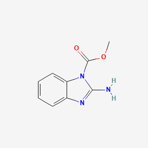 molecular formula C9H9N3O2 B8810958 Methyl 2-amino-1H-benzo[d]imidazole-1-carboxylate 