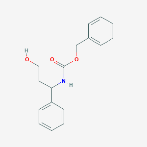 molecular formula C17H19NO3 B8810976 Benzyl N-[(1R)-3-hydroxy-1-phenylpropyl]carbamate 