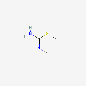 molecular formula C3H8N2S B8811094 S-methyl-N-methyl-isothiourea CAS No. 44387-05-5