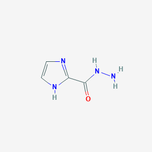 molecular formula C4H6N4O B8811097 1H-Imidazole-2-carbohydrazide 