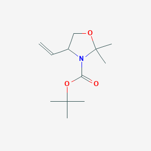 molecular formula C12H21NO3 B8811149 Tert-butyl 2,2-dimethyl-4-vinyloxazolidine-3-carboxylate CAS No. 1404311-95-0