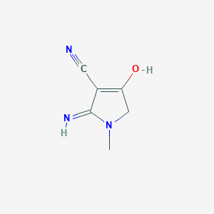 2-amino-1-methyl-4-oxo-4,5-dihydro-1H-pyrrole-3-carbonitrile