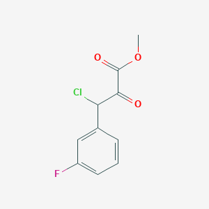 Methyl 3-chloro-3-(3-fluorophenyl)-2-oxopropanoate