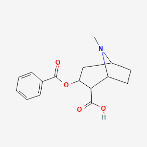 3-Benzoyloxy-8-methyl-8-azabicyclo[3.2.1]octane-4-carboxylic acid