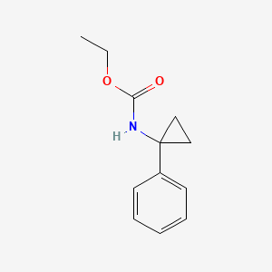 molecular formula C12H15NO2 B8811275 Ethyl (1-phenylcyclopropyl)carbamate 