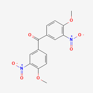 molecular formula C15H12N2O7 B8811282 Bis(4-methoxy-3-nitrophenyl)methanone CAS No. 100881-20-7