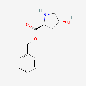 molecular formula C12H15NO3 B8811294 benzyl (2S,4R)-4-hydroxypyrrolidine-2-carboxylate 