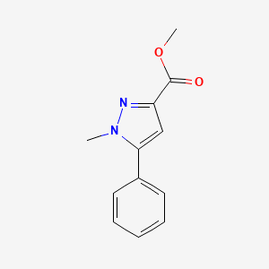 molecular formula C12H12N2O2 B8811339 Methyl 1-methyl-5-phenyl-1h-pyrazole-3-carboxylate CAS No. 10250-65-4