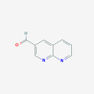 molecular formula C9H6N2O B8811341 1,8-Naphthyridine-3-carbaldehyde CAS No. 933746-87-3